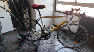 Bicicleta carretera + rodillo
