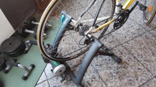 Bicicleta carretera + rodillo