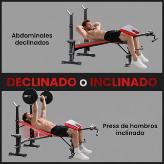 Banco de musculación plegable