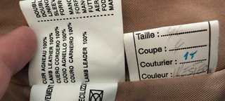 Cazadora Piel Cordero Elena Martoni Talla 44-46