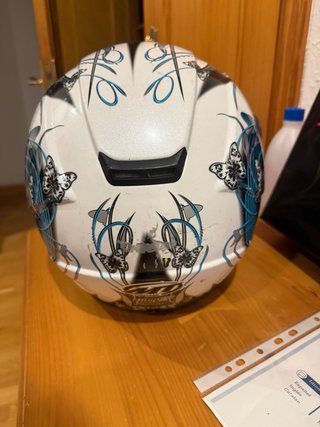 Casco Moto MT Mariposa Blanco
