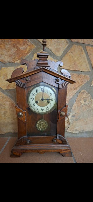 Reloj de Sobremesa Antiguo S. XIX Madera