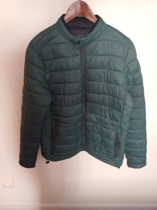 Chaqueta acolchada hombre verde