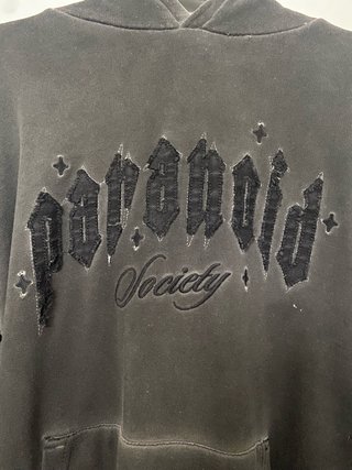 Sudadera negra con capucha Paranoid