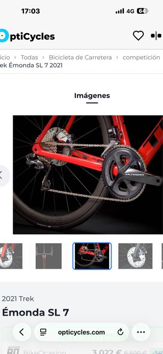 Trek Émonda SLR 7 talla 52 de 2021