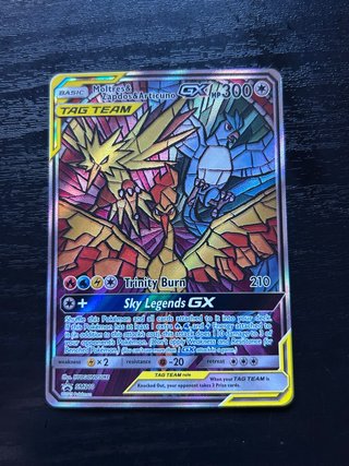 Carta Pokémon Moltres Zapdos Articuno TAG TEAM GX
