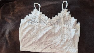 Top blanco encaje tirantes