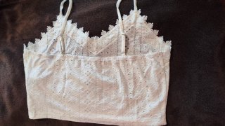 Top blanco encaje tirantes
