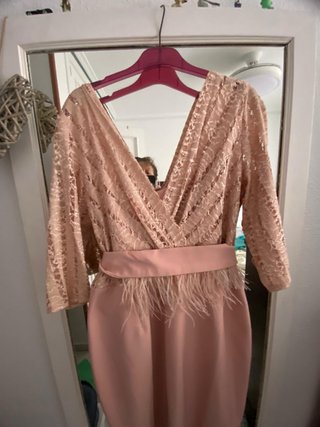 Dos vestidos de fiesta/boda rosa azul y rosa