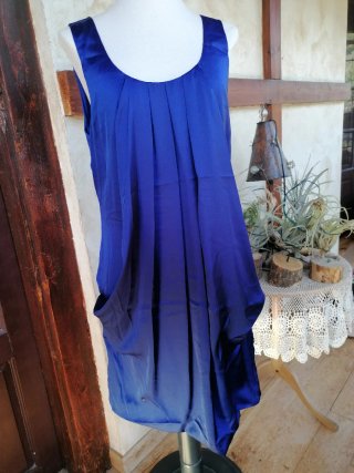 Vestido fiesta azulón talla única