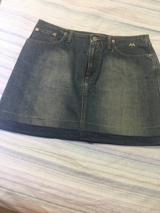 Falda vaquera Thomas Burberry azul
