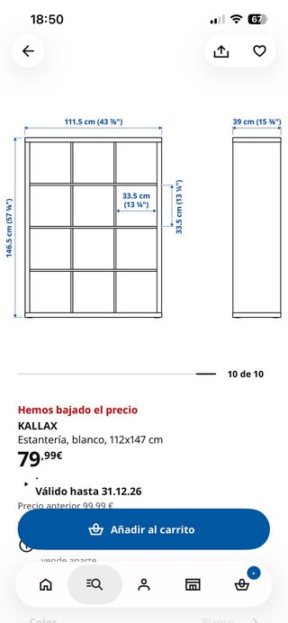Estantería KALLAX IKEA