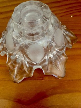 Candelabros de cristal hoja (2 unidades)