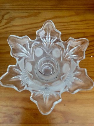 Candelabros de cristal hoja (2 unidades)