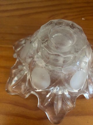 Candelabros de cristal hoja (2 unidades)