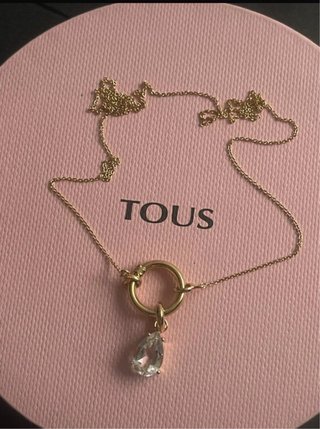 Collar Tous Oro 18kt Topacio Blanco