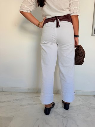 Fajín reversible estampado hecho a mano