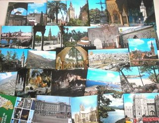Lote 100 postales antiguas variadas