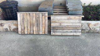 Puerta para contador de luz/agua de madera a medid