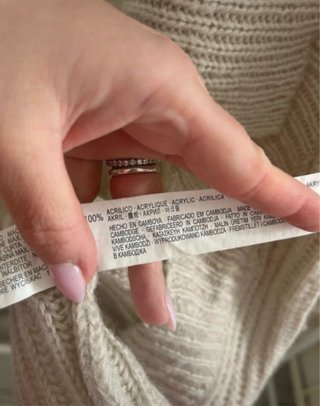 Gilet Bershka beige talla única