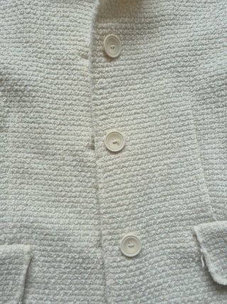 Zara. Precioso abrigo largo tweed crudo. Impecable