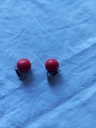 Orecchini vintage corallo