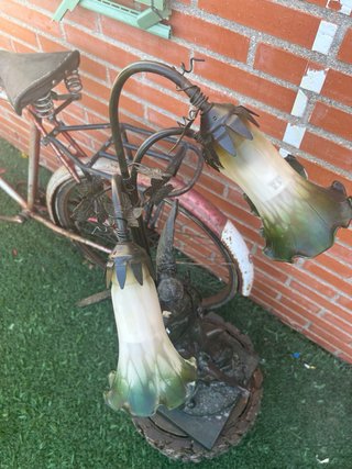 Lámpara Escultura Ángel y Hombre
