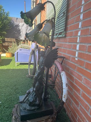 Lámpara Escultura Ángel y Hombre