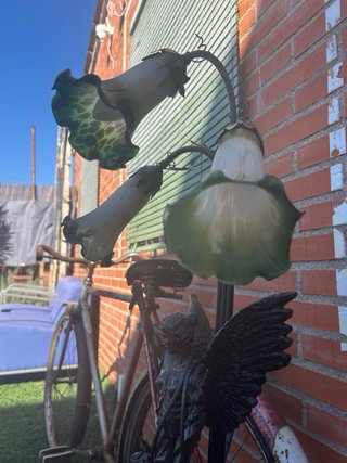 Lámpara Escultura Ángel y Hombre
