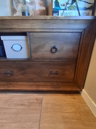 Oportunidad: Mueble TV Rústico Madera y Metal