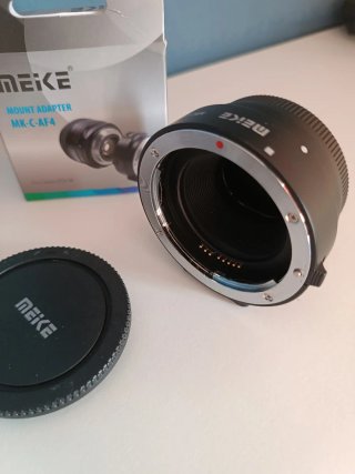Adattatore Meike MK-C-AF4 Canon EF-M Nuovo