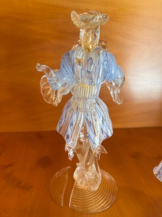 Pareja Figuras Murano Goldoni Firmadas