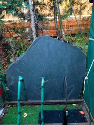 Piedra pizarra grande Ancho 1'17 cm Alto 1'07 cm