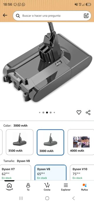 Batería DYS-V8 Li-ion 21.6V 6000mAh