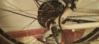 Bicicleta Eléctrica Btwin Beige
