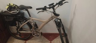 Bicicleta Eléctrica Btwin Beige