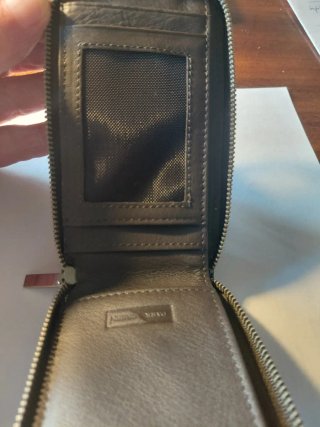 Cartera billetera para colgar marrón