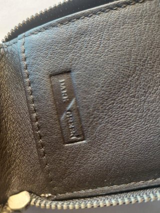 Cartera billetera para colgar marrón