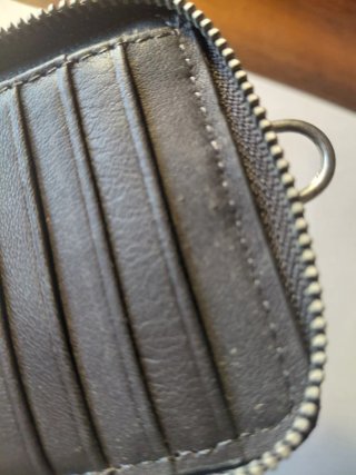 Cartera billetera para colgar marrón