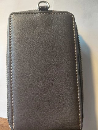 Cartera billetera para colgar marrón