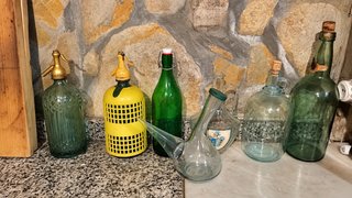 Lote Botellas y Sifones Vintage