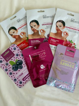 Lote 6 Mascarillas Faciales IDC INSTITUTE