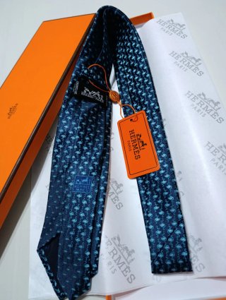 Cravatta Hermes Blu
