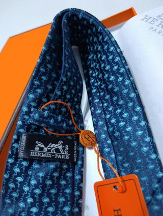 Cravatta Hermes Blu