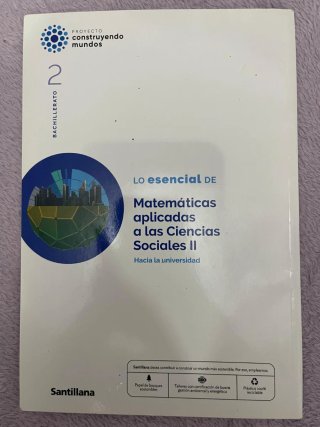 Matemáticas aplicadas a las Ciencias Sociales I...