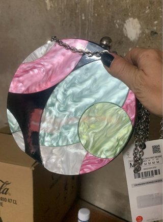Bolso Zara Circular Multicolor