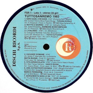 Tuttos anremo '83 2 LP Compilation