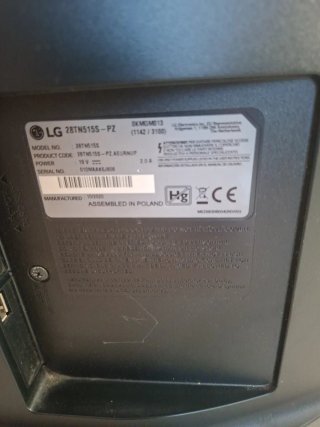 Televisión LG Smart TV Negra