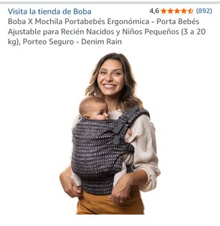 Mochila Portabebés Boba X Denim Rain