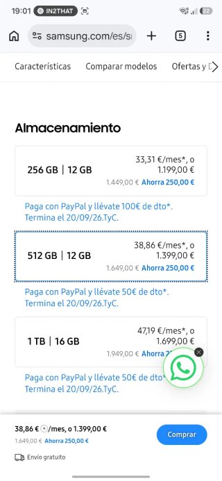 Samsung Galaxy S26 Ultra 512GB Plata